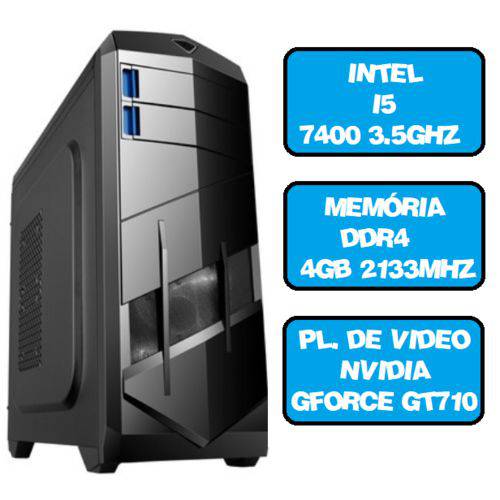 Computador Gamer Pentium I5 7400 Quad 3.5 Ghz HDMI 4Gb Nvidia Gforce GT710