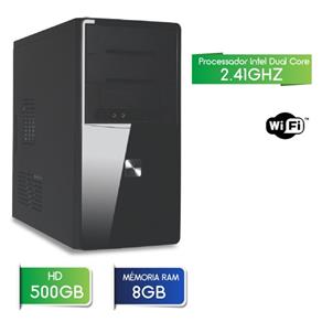 Computador 3green Fast Intel Dual Core 2.41ghz 8gb Hd 500gb Wifi Usb 3.0 Hdmi