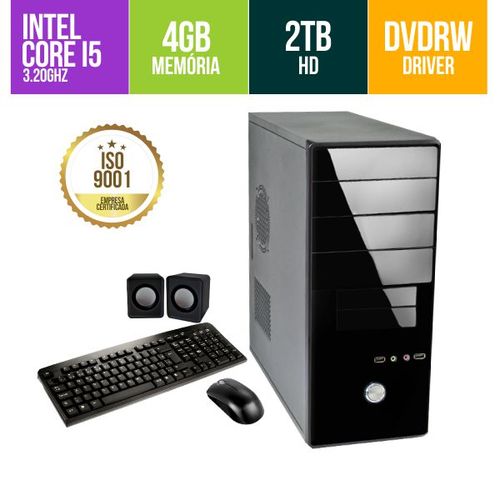 Computador High End Brazil Intel Core I5 3.20Ghz 4gb Ddr3 HD 2Tb DVDRW + KIT