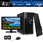 Computador ICC Core I5 3.20ghz 4GB HD 120GB SSD Kit Multimídia Monitor LED HDMI FULLHD