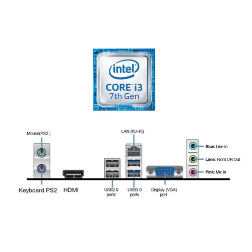 Computador Intel Core I3 7100 4Gb 240Gb Ssd Bluray 3Green New