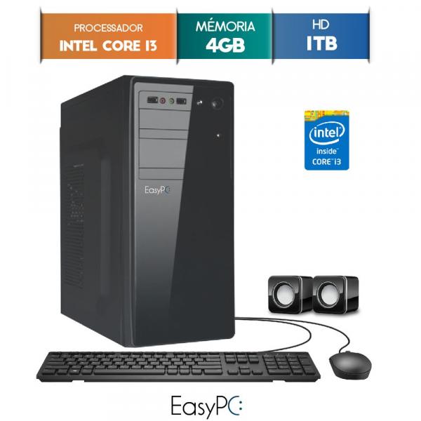 Computador Intel Core I3 3.3ghz, 4GB DDR3, 1TB, HDMI FullHD, Áudio 5.1, EasyPC Standard