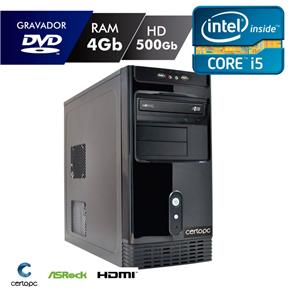 Computador Intel Core I5 4GB HD 500GB DVD Certo PC Desempenho 518 AR