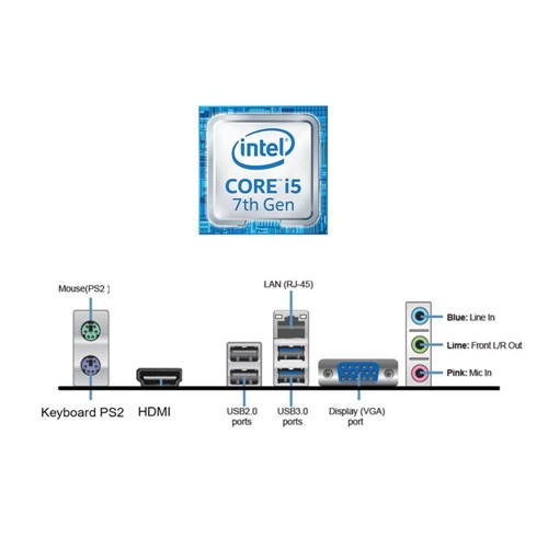 Computador Intel Core I5 7400 8Gb 120Gb Ssd Bluray 3Green New