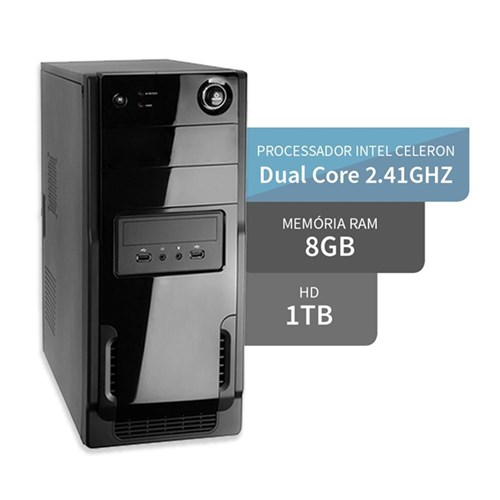 Computador Intel Dual Core 2.41ghz 8gb Ddr3 Hd 1tb 3green Triumph Business Desktop