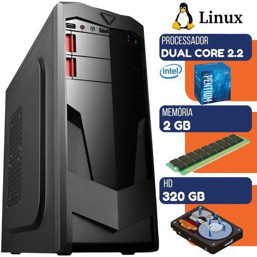 Tamanhos, Medidas e Dimensões do produto Computador Intel Dual Core 2.2ghz 2gb HD 320gb Linux Wifi