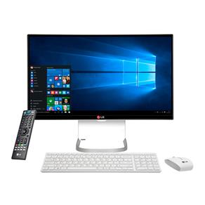 Computador LG All In One 24V550-G.BJ31P1 com Intel® Core™ I5-5200U, 4GB, 500GB, Leitor de Cartões, HDMI, TV Digital, LCD Full HD 23.8" e Windows 10