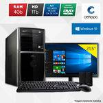 Computador + Monitor 21” Intel Dual Core 2.41GHz 4GB HD 1TB DVD Windows 10 SL Certo PC Fit 1119