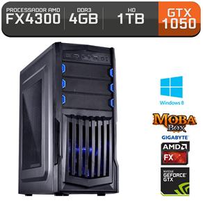 Computador Neologic Gamer Moba Box Amd FX4300, Gtx 1050, 4gb, 1tb, Win 8 - Nli67041