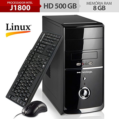Computador Neologic NLI48278 Dual Core J1800 8GB Ram 500GB Linux