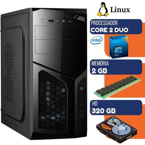 Computador Pc Ultra Desktop Intel Core 2 Duo 2gb HD 320gb Linux
