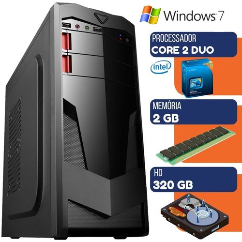 Computador Pc Ultra Desktop Intel Core 2 Duo 2gb HD 320gb Windows 7