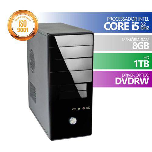 Computador Premium Brazil Intel Core I5 3.20Ghz 8gb Ddr3 HD 1Tb DVDRW Linux