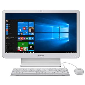 Computador Samsung All In One E1 DP500A2L-KW1BR com Intel® Dual Core, 4GB, 500GB, Leitor de Cartões, HDMI, Bluetooth, LED Full HD 21.5" e Windows 10