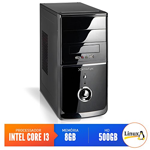 Computador Smart Pc 80199 Intel Core I3 (8GB HD 500GB) Linux