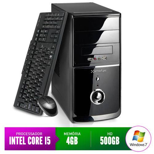 Computador Smart Pc SMT80209 Intel Core I5 4GB 500GB Windows 7