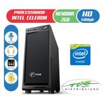 Computador TOB Life com Intel Celeron J1800 HD 500GB 2GB de Memória Gabinete Preto