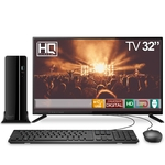 Computador TV 32" PC Intel Core i3 4GB 3TB HDMI Áudio EasyPC Play