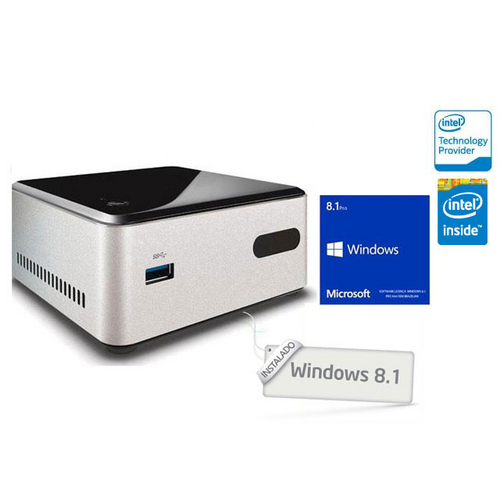 Computador Ultratop Nuc Intel Windows Centrium Cn28304500 Dual Core N2830 4gb Hd 500gb Hdmi Usb Rede