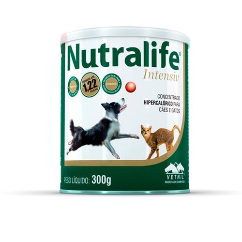 Concentrado Hipercalórico Vetnil Nutralife Intensiv para Cães e Gatos 300g