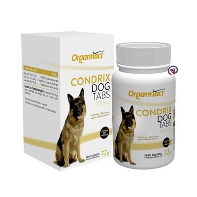 Condrix Dog Tabs 1200mg 60 Tabs. Organnact Suplemento Cães
