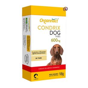 Condrix Dog Tabs 600mg 30 Tabs. Organnact Suplemento Cães