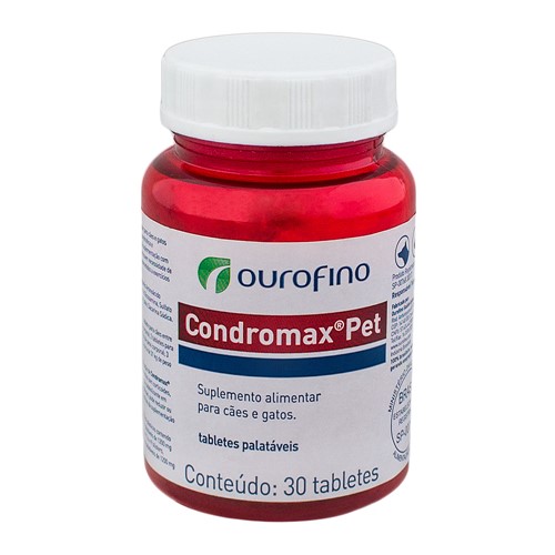 Condromax Pet para Cães e Gatos Uso Veterinário com 30 Tabletes Palatáveis