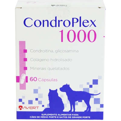 CondroPlex 1000 Suplemento Alimentar Cápsulas Cães e Gatos - Avert