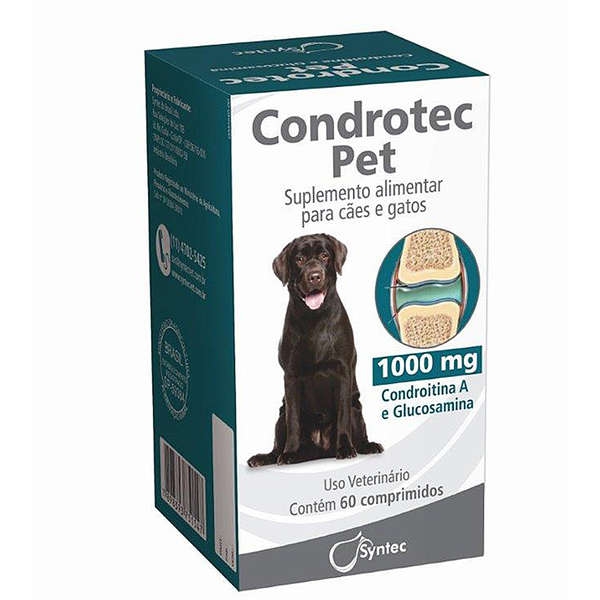 Condrotec Pet 1000 Mg Suplemento Alimentar Comprimidos - Syntec
