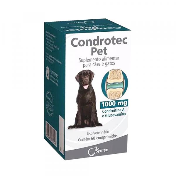 Condrotec Pet 500mg 60 Comprimidos Suplemento Articulação - Syntec