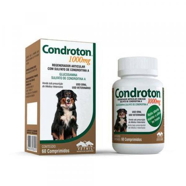 Condroton 1000mg - Frasco com 60 Comprimidos - Vetnil
