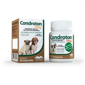 Condroton 500 Mg para Cães com 60 Comprimidos
