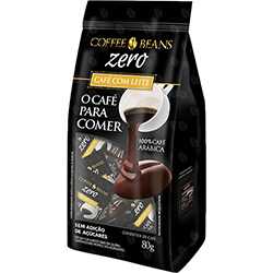 Confeito de Café Sortido com Leite Zero 10g Coffee Beans - Caixa com 8 Unidades