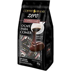 Confeito de Cappuccino Espresso Zero 10g Coffee Beans - Caixa com 8 Unidades