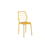 Conjunto 2 Cadeiras Carraro 1716 Amarelo Napa Amarelo