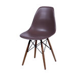 Conjunto 4 Cadeiras Eames Cozinha Jantar 46x80cm Marrom Café