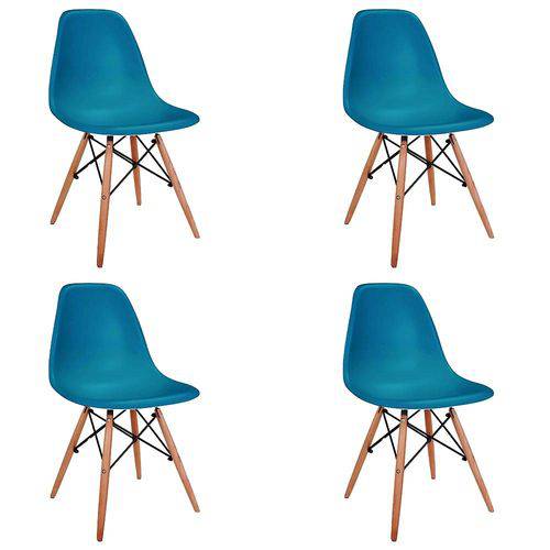 Tudo sobre 'Conjunto 4 Cadeiras Eames Eiffel - Azul'