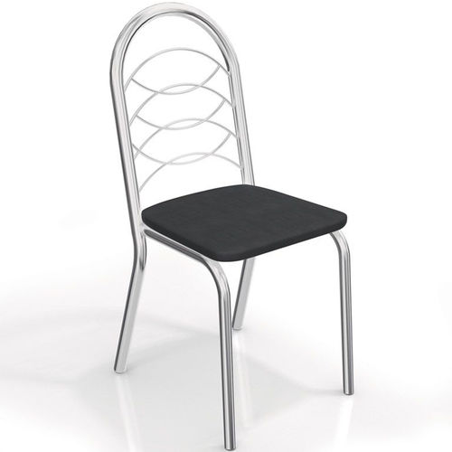 Conjunto 4 Cadeiras Holanda Crome 4C009CR-110 Preto - Kappesberg