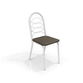 Conjunto 4 Cadeiras Holanda Crome - MARROM CHOCOLATE