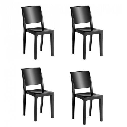 Conjunto 4 Cadeiras Hydra Plus Kappesberg Preto