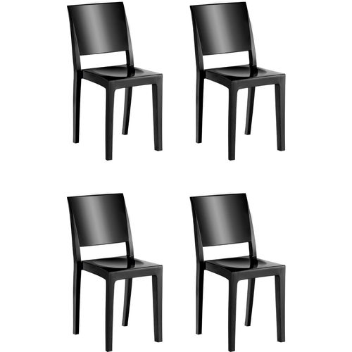 Conjunto 4 Cadeiras Hydra Plus Preto Kappesberg