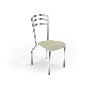 Conjunto 4 Cadeiras Portugal Crome - Cinza Verde