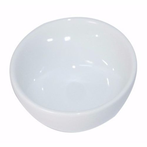 Conjunto 6 Tigelas Chinesa Cumbuca Porcelana 450ml Branca para Açai Caldo Sopa