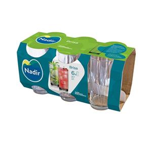 Conjunto 6 Copos 300ml Nadir Brisa - 300ml