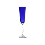 Conjunto 6 Taças P/Champagne de Cristal Ecológico Antik/Fregata Cobalto 190Ml - 5554