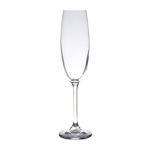 Conjunto 6 Taças para Champagne de Cristal Ecológico Gastro 220Ml Rojemac Transparente