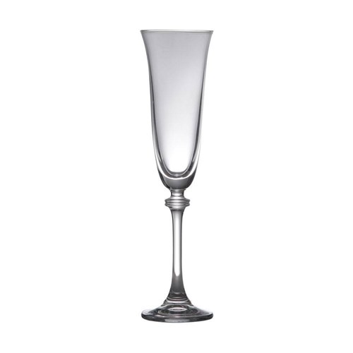 Conjunto 6 Taças para Champagne de Vidro com Titânio Alexandra 190Ml Rojemac Transparente