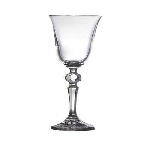 Conjunto 6 Taças para Vinho Branco de Vidro com Titânio Laura 130Ml Rojemac Transparente