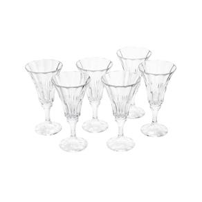 Conjunto 6 Taças para Vinho de Vidro com Titânio Welington 200ml Rojemac Transparente