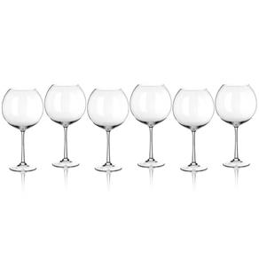 Conjunto 6 Taças para Vinho de Vidro Twiggy Borgonha 960ml Rojemac Transparente